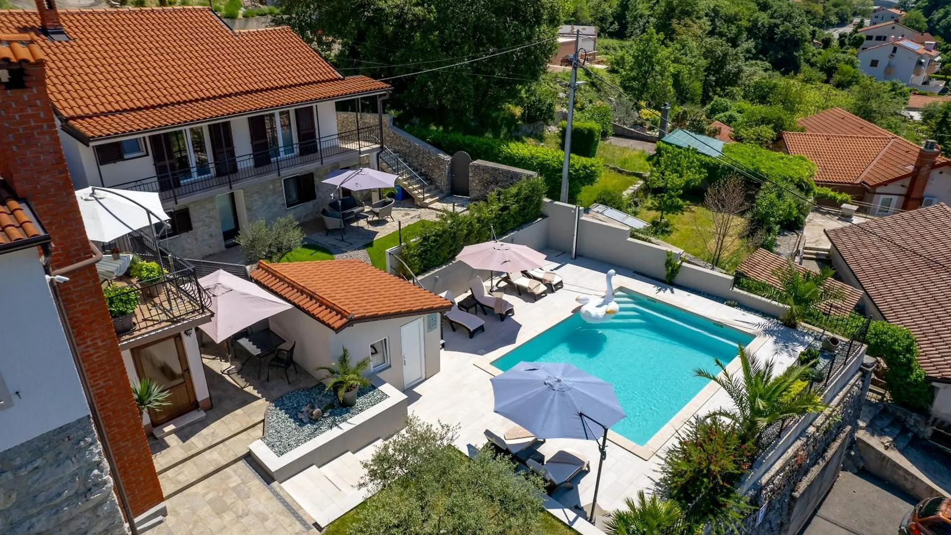 Srok Luxury Apartment With Pool Kastav